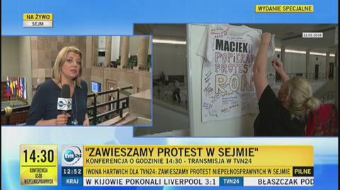 Relacja Małgorzaty Telmińskiej z Sejmu