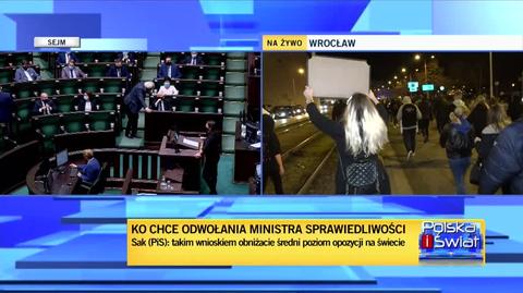 Kamila Gasiuk-Pihowicz z KO podczas debaty nad wotum nieufności wobec Ziobry