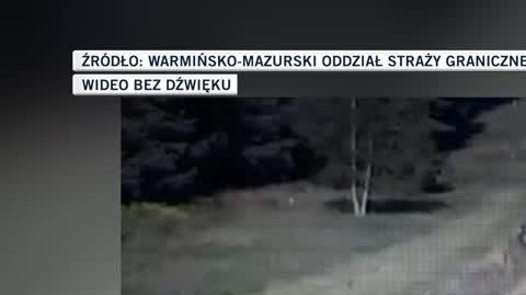 Gołdap. Wybrali się na randkę. Wjechali na pas drogi graniczej (materiał z 9.08.2022)