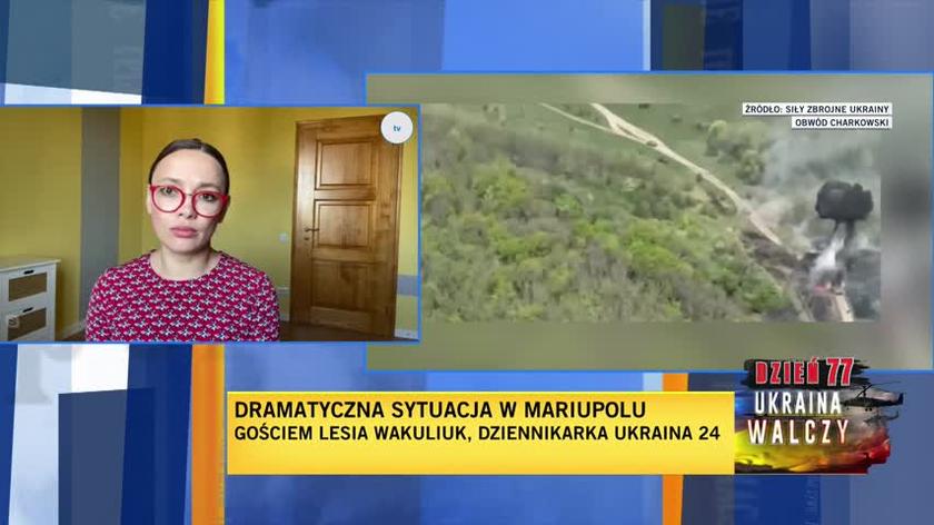 Lesia Wakuliuk, dziennikarka stacji telewizyjnej Ukraina 24