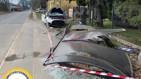Poważny wypadek na ulicy Olechowskiej w Łodzi