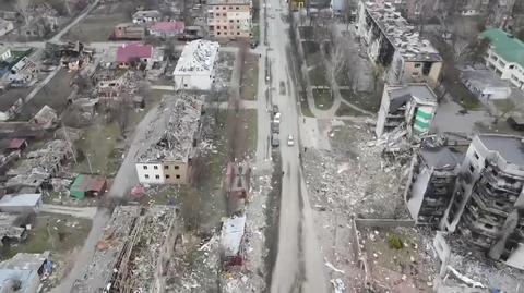 Obraz zniszczeń dokonanych przez Rosjan w Borodziance