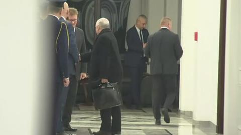 Jarosław Kaczyński opuszcza Sejm