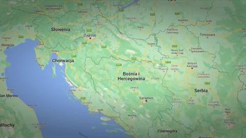 Miejsce wypadku polskiego autokaru w Chorwacji
