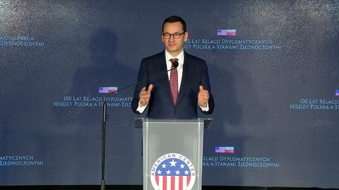 Wystąpienie premiera na gali z okazji stulecia stosunków dyplomatycznych Polska-USA