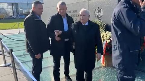 Kaczyński krytykuje policjantów, żąda legitymowania ludzi