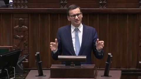 Morawiecki: Składacie wnioski o wotum nieufności w jednym celu, aby zdestabilizować, faulować