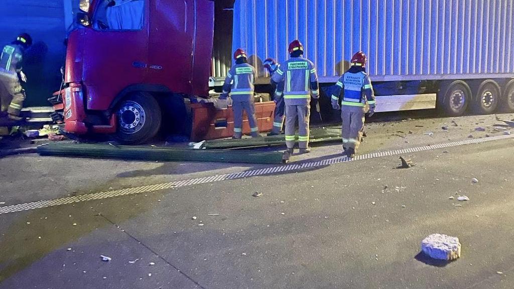 Wypadek na A1 w kierunku Katowic