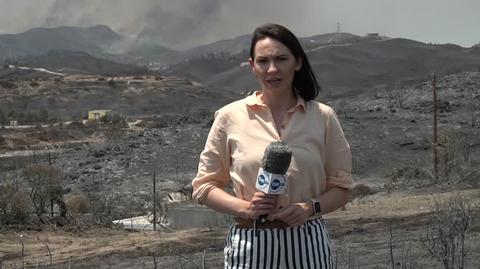 Na Rodos wciąż wybuchają pożary. Relacja Dominiki Ziółkowskiej 