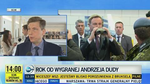 Mariusz Witczak (PO): obietnice Andrzeja Dudy z kampanii wyborczej kompletnie rozjechały się z rzeczywistością