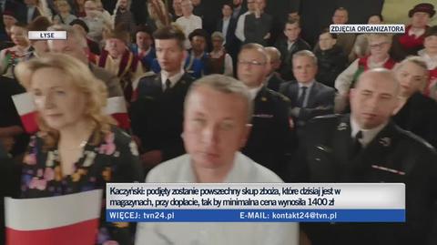 Jarosław Kaczyński o zakazie wwozu produktów rolniczych z Ukrainy