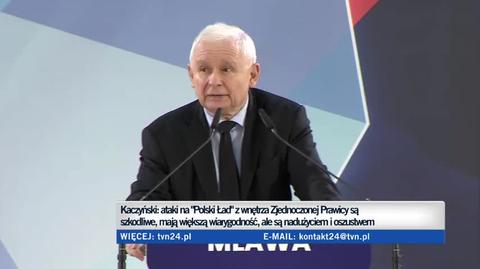 Kaczyński: ataki na "Polski Ład" z wnętrza Zjednoczonej Prawicy są szkodliwe