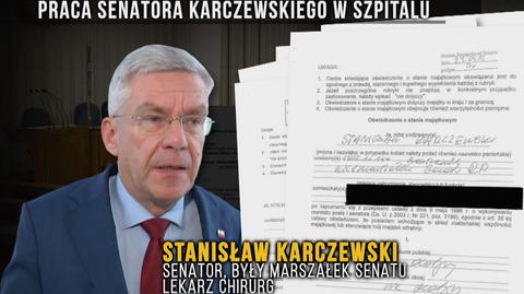 Stanisław Karczewski jako senator pobierał pieniądze ze szpitala