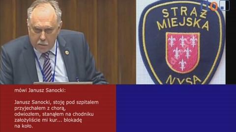 Poseł Janusz Sanocki kontra strażnicy miejscy z Nysy