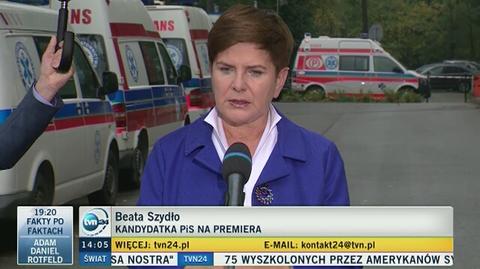 Szydło: rząd nie ma spójnego stanowiska ws. uchodźców