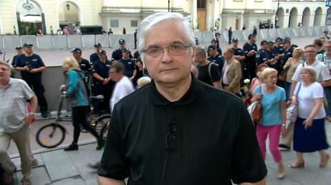 Cimoszewicz: manifestanci nie chcą żadnej rozróby