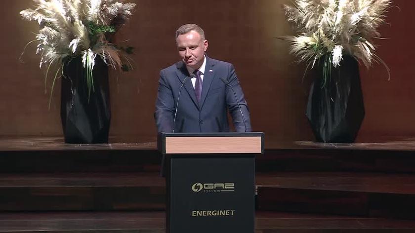 Prezydent Andrzej Duda na gali otwarcia gazociągu Baltic Pipe