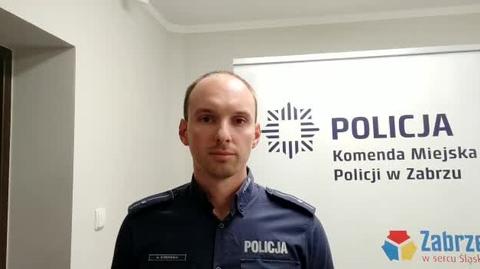 Rzecznik policji w Zabrzu mł. asp. Adam Strzodka