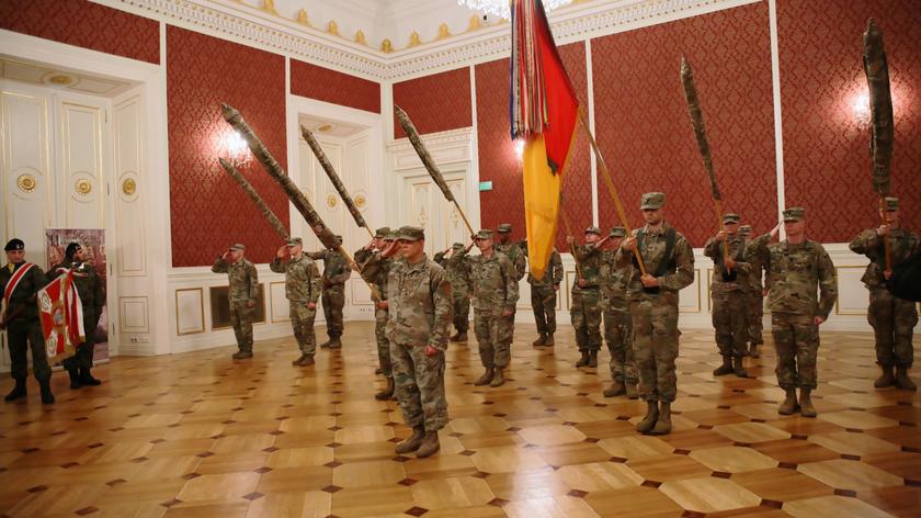 Czwarta zmiana pancernej brygady z USA objęła dyżur w Żaganiu