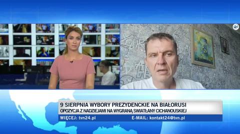 Cała rozmowa z Andrzejem Poczobutem o wyborach prezydenckich na Białorusi 