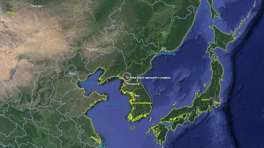 Północnokoreański reaktor w ośrodku Jongbjon