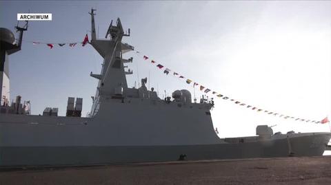 Chińskie i rosyjskie okręty przed wspólnymi ćwiczeniami wojskowymi. Nagranie archiwalne 