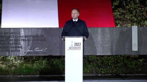 Andrzej Duda: w Polskę i w świat szedł nieustanny komunikat - Westerplatte broni się nadal