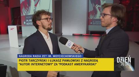 Patryk Strzałkowski z nagrodą "Dziennikarz dla planety"