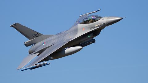 Holenderskie myśliwce F-16. Wideo archiwalne