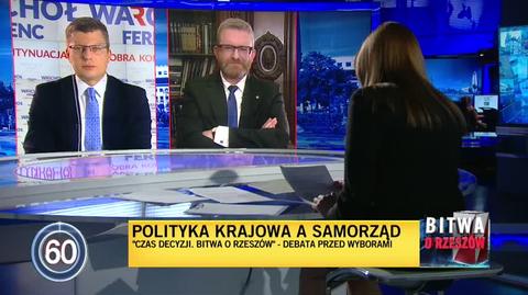 Debata kandydatów: Marcin Warchoł odpowiada na pytanie o powód przesunięcia wyborów prezydenckich