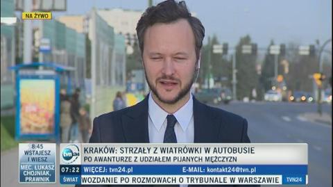 Strzały w krakowskim autobusie
