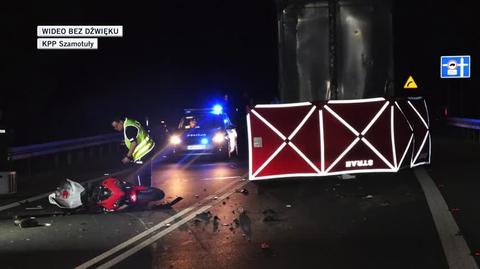 Chełmno: Najechał na tył ciężarówki. Motocyklista zginął