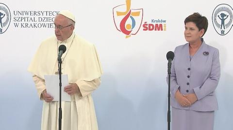 Papież: chciałbym zatrzymać się trochę przy każdym chorym dziecku