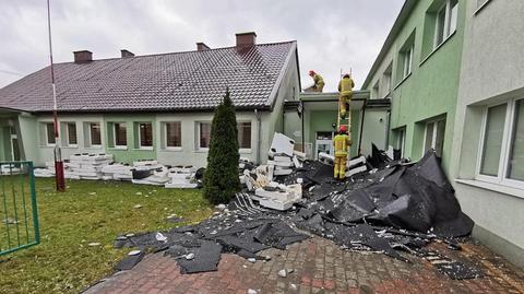 Dach szkoły został zniszczony po raz drugi w tym roku