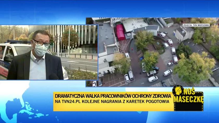 Dyrektor szpitala im. Orłowskiego w Warszawie o nagraniach z karetek