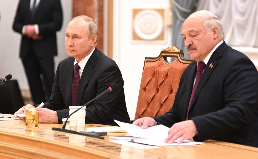 Władimir Putin i Alaksandr Łukaszenka 