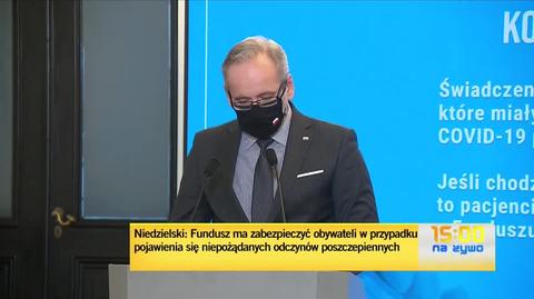 Niedzielski o tym, kto będzie uprawniony do odszkodowania w przypadku NOP