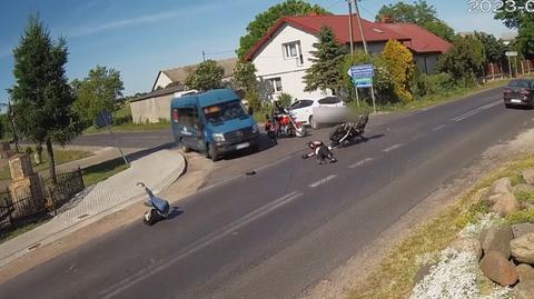 Kierująca autem wyjechała przed motocykl. Jego pasażerka trafiła do szpitala