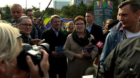 Ewa Kopacz spotkała się z wyborcami w Warszawie