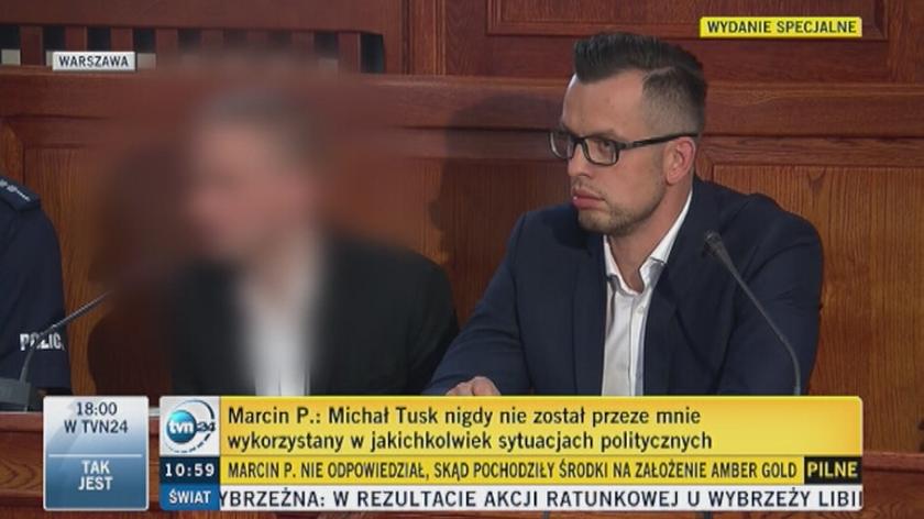 Zeznania Marcina P. przed komisją śledczą