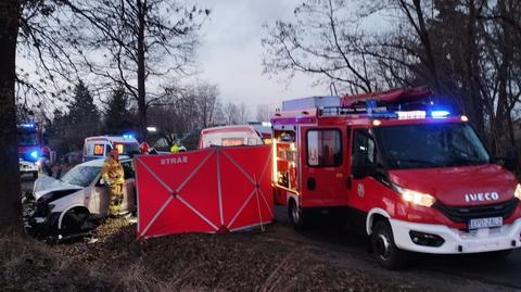 Tragiczny wypadek na DK72 koło Poddębic