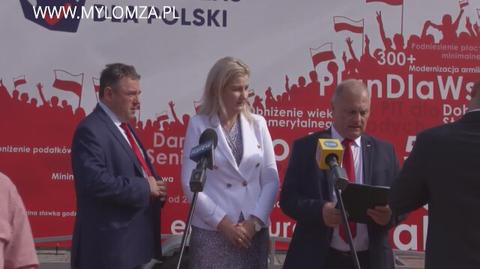 Kandydatki PiS do Sejmu pokłóciły się przed konferencją. "Niech się pani nie popisuje" (23.08.2019)