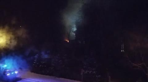 Pożar pustostanu w Zakopanem