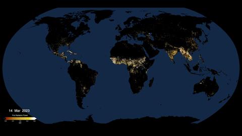 Tak płonęła Ziemia przez ostatni rok. Zobacz mapę przygotowaną przez NASA
