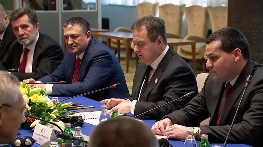 Spotkanie szefów dyplomacji Serbii i Rosji Ivicy Daczicia i Siergieja Ławrowa