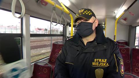 Strażnik Marcin Rożniakowski o sytuacji w autobusie w Swadzędzu