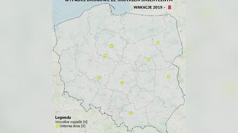 Tak przybywało tragedii na drogach 