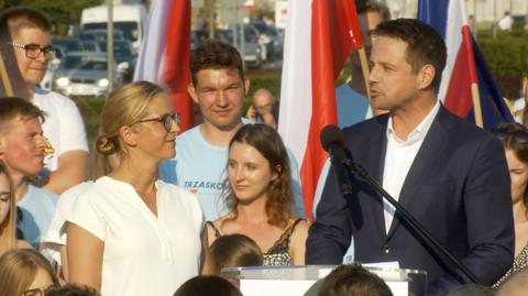 Małgorzata Trzaskowska na wiecu w Gdyni