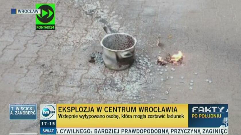 W centrum Wrocławia, nieopodal Dworca Głównego, doszło do eksplozji