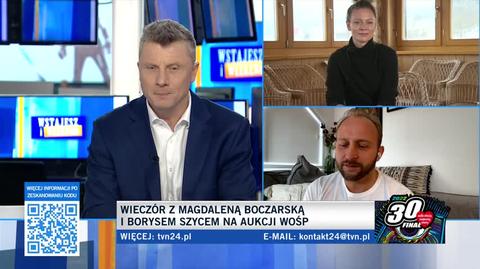 WOŚP 2022. Licytacja wieczoru z Magdaleną Boczarską i Borysem Szycem